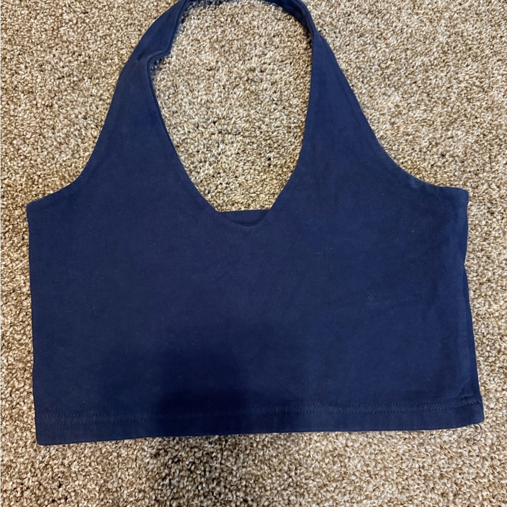 Brandy Deep Blue Crop Top